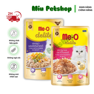 Pate me-o delite làm từ cá thật cho mèo trưởng thành gói 70g