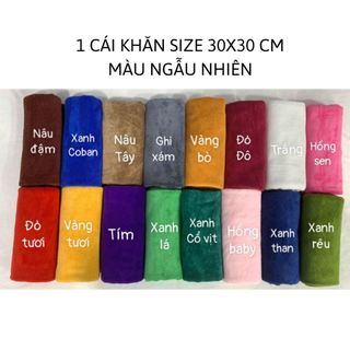 Khăn nail, khăn làm móng hình vuông 30x30cm khăn mặt, khăn lau siêu thấm nước cho spa gala