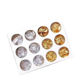 Nhũ Giấy nhũ vàng Bạc ( set 12 hũ )