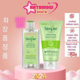Sữa rửa mặt Simple Refreshing Facial Wash 150ml Chính Hãng Dịu Nhẹ Cho Da Dầu Mụn, Nhạy Cảm