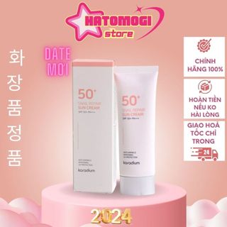 Kem chống nắng nâng tone hàn quốc / Kem Chống Nắng Karadium  Snail Repair Sun Cream SPF 50+ PA+++ 70mL