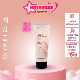 Sữa rửa mặt gạo TFS Hàn Quốc [Sạch 100%-Hàng Auth] Rice water bright rice bran cleansing foam