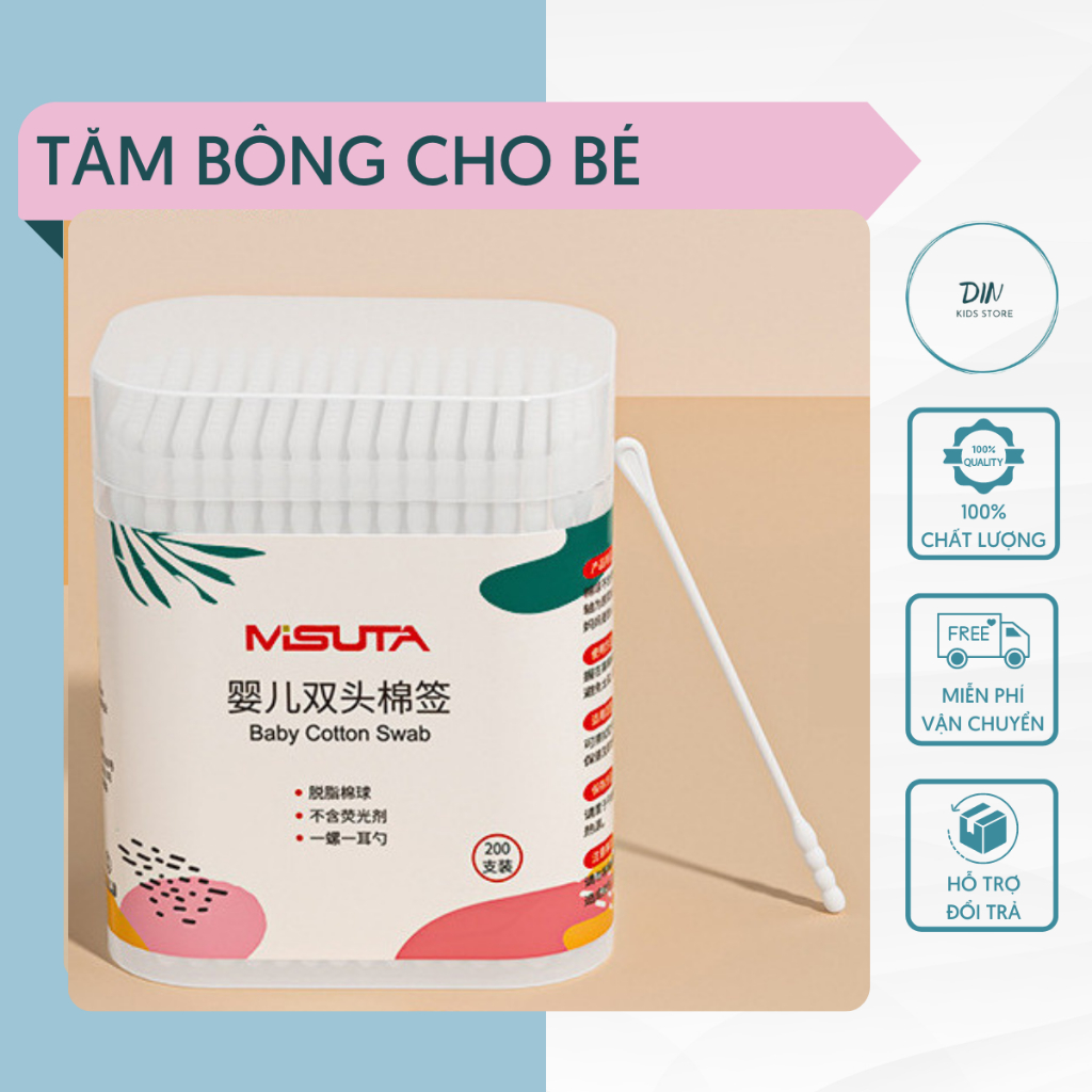 Tăm Bông Sơ Sinh Cho Bé