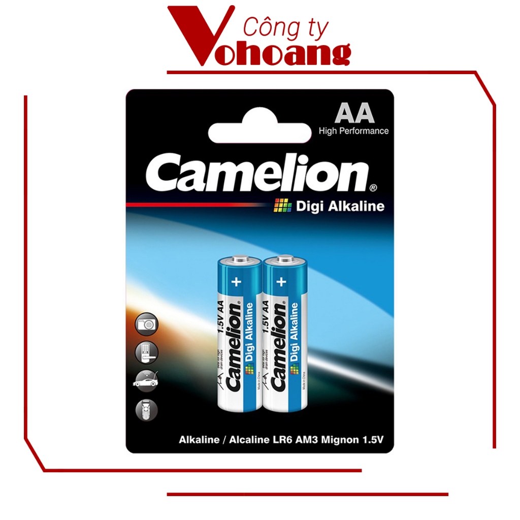 Bộ 2 pin Camelion AA Digi Alkaline (Bạc)