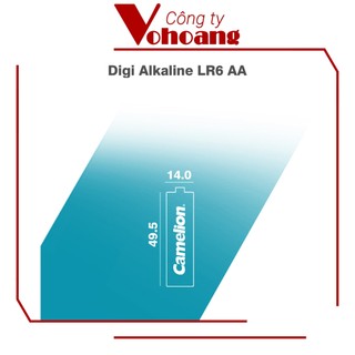 Bộ 2 pin Camelion AA Digi Alkaline (Bạc)