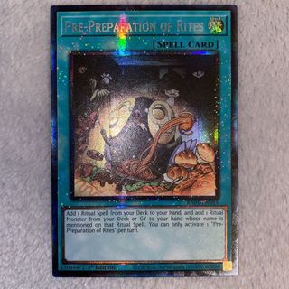 collector Rare [ Dưa Hấu Yugioh] Lá bài thẻ bài Pre Preparation of Rites – collectors - Tặng bọc bài nhựa bảo quản