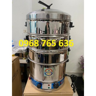 Nồi hấp bánh bao, bánh giò, xôi,....chạy bằng điện có 3 tầng hấp