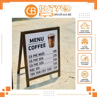 Bảng menu gỗ gấp gọn 💥 CAO CẤP 💥Bảng menu gấp gọn tiện lợi bằng gỗ