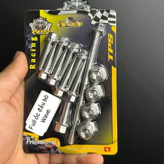 Combo full ốc đầu bò wave , dream , funeo , fuled inox 304 thương hiệu tps