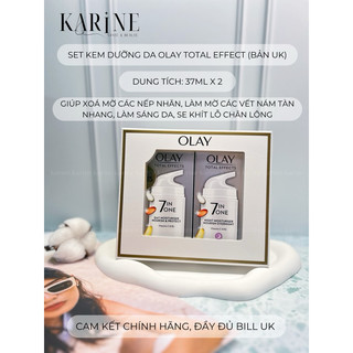 Sẵn Mẫu mới Set Olay Kem chống lão hoá UK- kem dưỡng ngày đêm Olay Total Effects Anti-Ageing 7in1