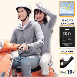 Áo chống nắng nam nữ GRAYHOMME Ultral Dry vải dày có lỗ thông hơi chống tia UV SUN001