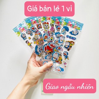 Hình dán sticker nổi 3D Doreamon cho bé