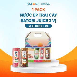 1 pack vị nước ép trái cây satori juice ổi + me - 250ml