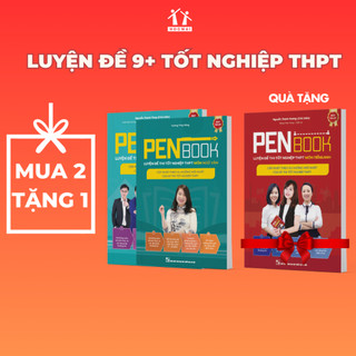 [Mua 2 tặng 1] Combo sách KHỐI D PENBOOK - Luyện đề thi tốt nghiệp THPT, luyện thi Đại Học bản 2024 môn Toán, Văn, Anh
