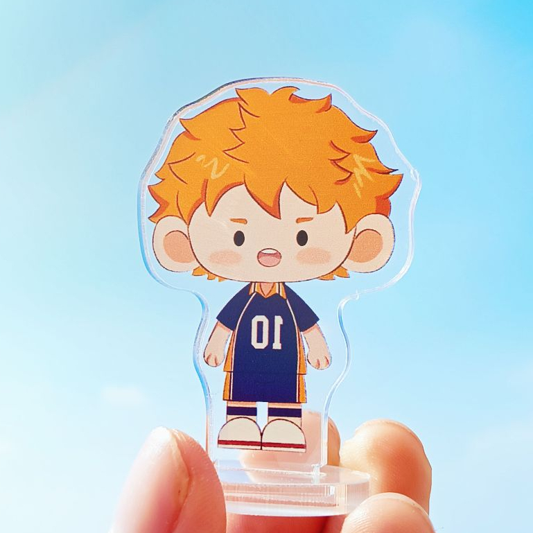 Mô hình nhân vật standee Haikyuu - Hinata Shoyo, Kageyama, Tsukishima, Yamaguchi dễ thương chibi cut