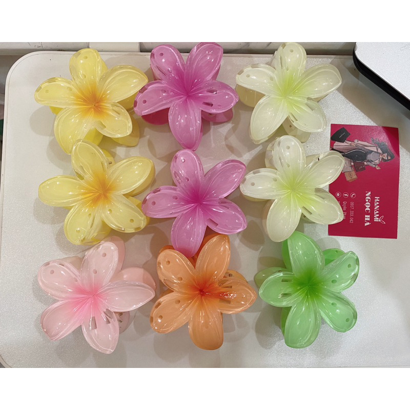 ( HÀNG CÓ SẴN ) Kẹp tóc hoa sứ Hot hit 8cm