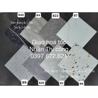 1 mét sàn nhựa giả bê tông, kích thước 45.7cm x 45.7cm