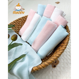 Sét 5 khăn sợi tre lụa manny kích thước 30x30cm