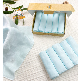 Sét 5 khăn sợi tre lụa manny kích thước 30x30cm