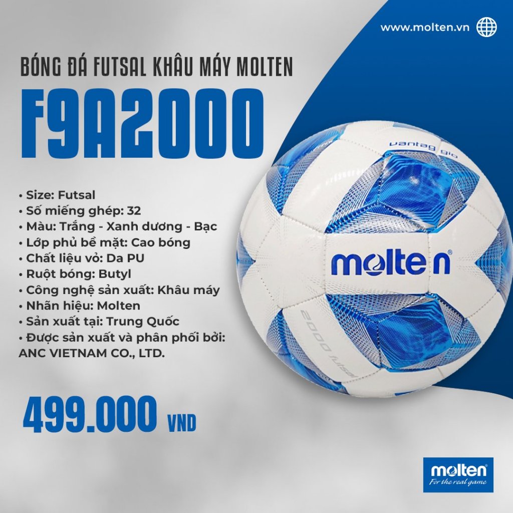 BÓNG ĐÁ FUTSAL MOLTEN F9A2000