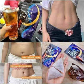 Trà giảm cân Night Diet Tea Orihiro Nhật Bản - Túi 20 gói