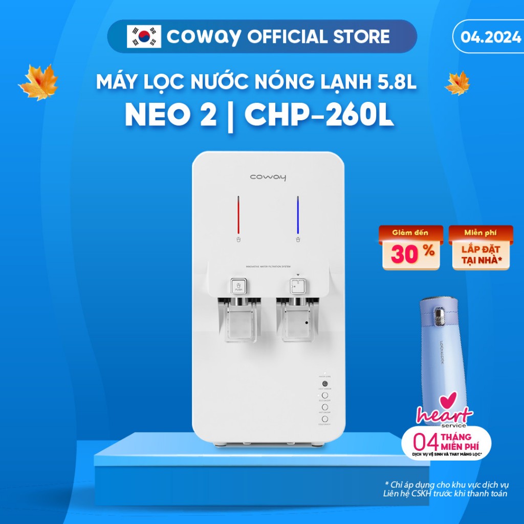 [Chỉ giao HN và TP.HCM]  Máy lọc nước Coway Neo 2 CHP-260L