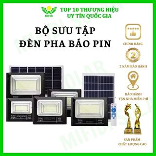 Đèn pha năng lượng mặt trời 300w - 200w - 100w chính hãng mifidi solar, tấm pin lớn - bh 2 năm