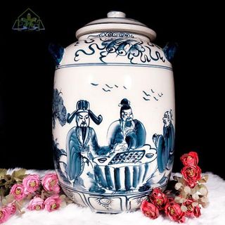 Hũ gạo phong thủy Bát Tràng 10 kg