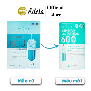 Viên Uống trắng da Glutathione 600 MẪU MỚI 2024, viên uống trắng da mờ nám, mờ thâm