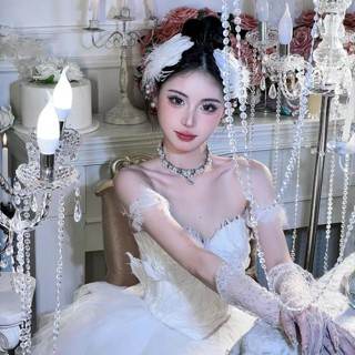 1 chiếc kẹp tóc lông vũ đính ngọc xinh đẹp, kẹp tóc thời trang chụp ảnh cá tính, nổi bật, chanh xả, kẹp tóc mái mùa đông