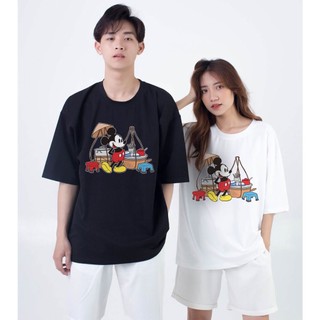 Áo thun CHUỘT MICKY GÁNH HÀNG unisex nam nữ form rộng,thun cotton su 4 chiều co giãn tốt, thấm hút mồ hôi hiệu quả