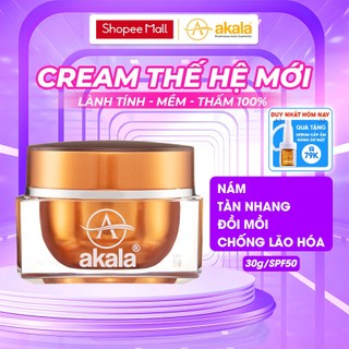 Kem Nám - Tàn Nhang - Đồi Mồi - Chống Lão Hoá, Trắng Da akala (Tế Bào Mầm Tái Sinh & Collagen Peptide) 30gram