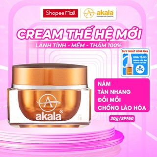 Kem Face Nám - Tàn Nhang - Đồi Mồi - Chống Lão Hoá akala ( Tế Bào Mầm Tái Sinh và Collagen Peptide ) 30gram