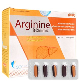 ARGININE B COMPLEX- Hỗ trợ tăng cường chức năng gan (HỘP 60 VIÊN)