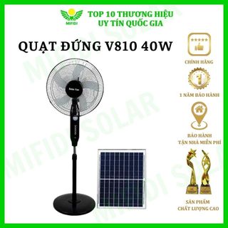 Quạt Năng Lượng Mặt Trời 40W Cao Cấp MIFIDI An Toàn Tiết Kiệm Điện, Tích Hợp Cổng Sạc USB Tiện Lợi