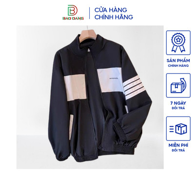 Áo khoác nhẹ nam nữ unisex cổ đứng vải dù cán 2 lớp phối sọc cánh tay someoneday top jacket Bảo Đăng.