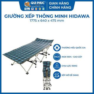  Giường xếp gấp gọn thông minh HIDAWA, khung Inox chắc chắn, vải lưới thoáng mát (Mẫu ngẫu nhiên)