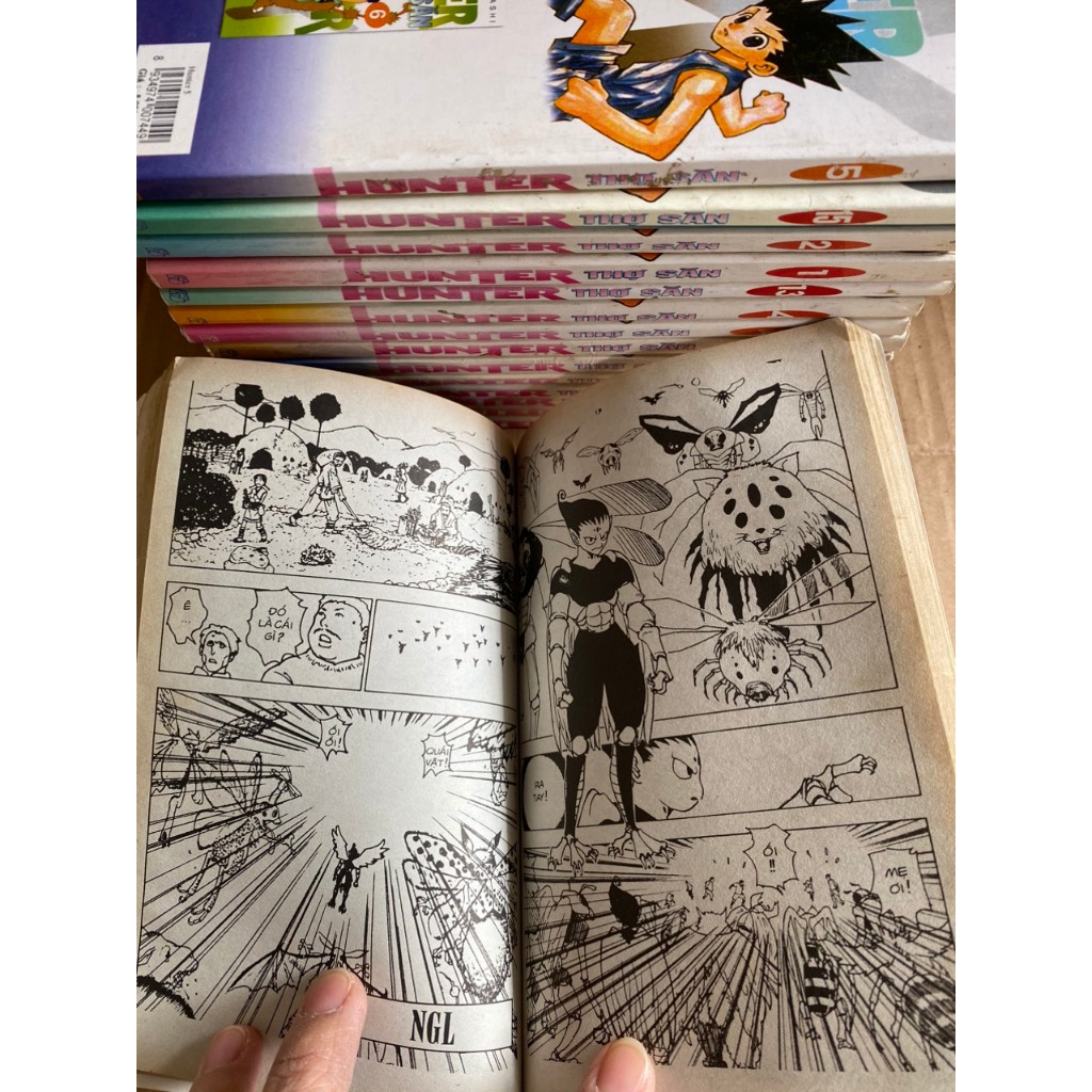 Vở truyên.tranh cũ Hunter Thợ Săn xuôi NXB Trẻ