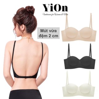 Áo ngực mặc váy đầm hở lưng mút vừa 2 cm cup ngang nâng ngực AU11 YiOn Underwear