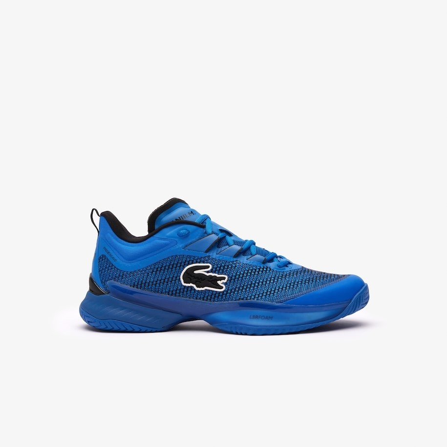 Lacoste Daniil Medvedev AG-LT23 Ultra Tennis Shoes màu Blue/Black, Giày tennis lacoste chính hãng, sợi dệt cao cấp