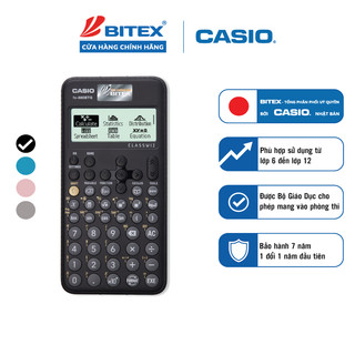 Máy tính casio fx-880btg mới nhất dành cho học sinh cấp 2 cấp 3 từ lớp 6 đến lớp 12