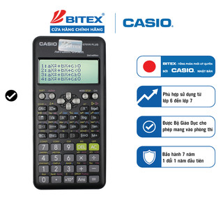 Máy tính Casio fx-570VN Plus dành cho học sinh, sinh viên Dùng cho các kì kiểm tra, thi đại học, tốt nghiệp