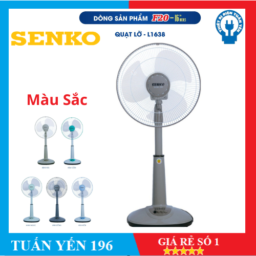 Hỏa Tốc 2h- Quạt lỡ ống nhựa Senko L1338-L1638- 47W Hàng Chính Hãng 100% Bảo Hành 2 Năm.