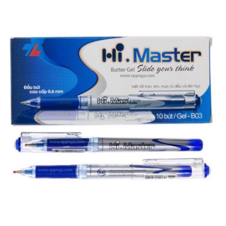 (Combo 2 cây) Bút Thiên Long Hi-Master GEL-B03 TL Gel Hi Master B03
