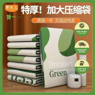 Set 6 túi hút chân không đựng quần áo, túi chân không đựng chăn màn