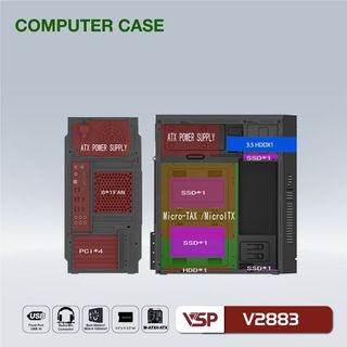 Vỏ Case VSP V2883 (OPTION FAN)