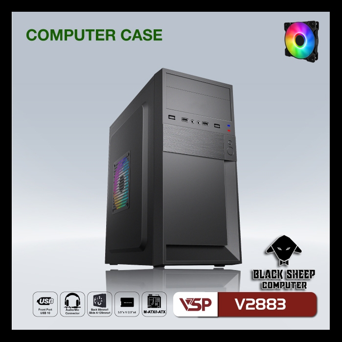 Vỏ Case VSP V2883 (OPTION FAN)
