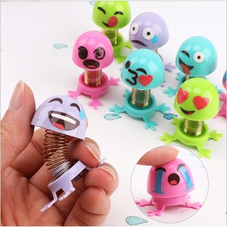 Mặt cười lò xo emoji thú nhún nhảy Đồ chơi cho bé Trang trí xe hơi