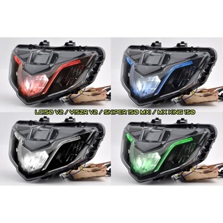Đầu đèn pha led có demi gắn Exciter150