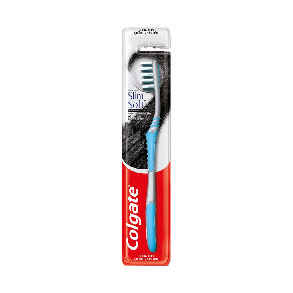 HB Gift Bàn chải Colgate Slimsoft Between Charcoal lông chải mềm mảnh xen